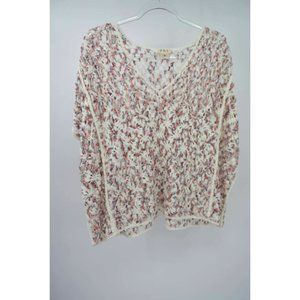 POL crochet cap sleeve sweater